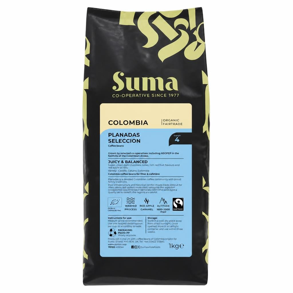 Suma Organic - Colombia Beans - 1 kg - 1 pack