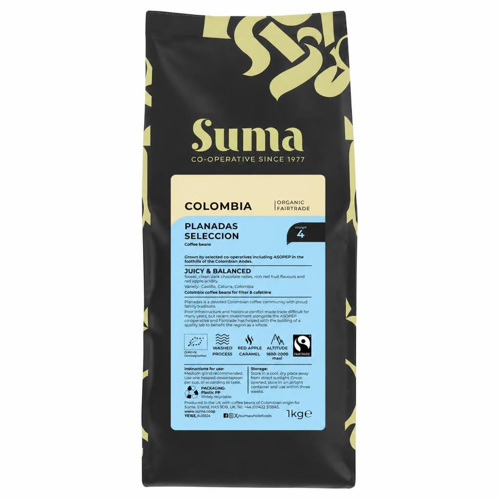Suma Organic - Colombia Beans - 1 kg - 1 pack