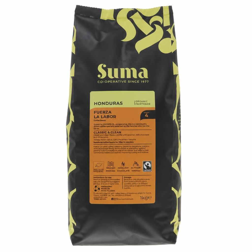 Suma Organic - Honduras Coffee Beans - 1 kg - 1 pack
