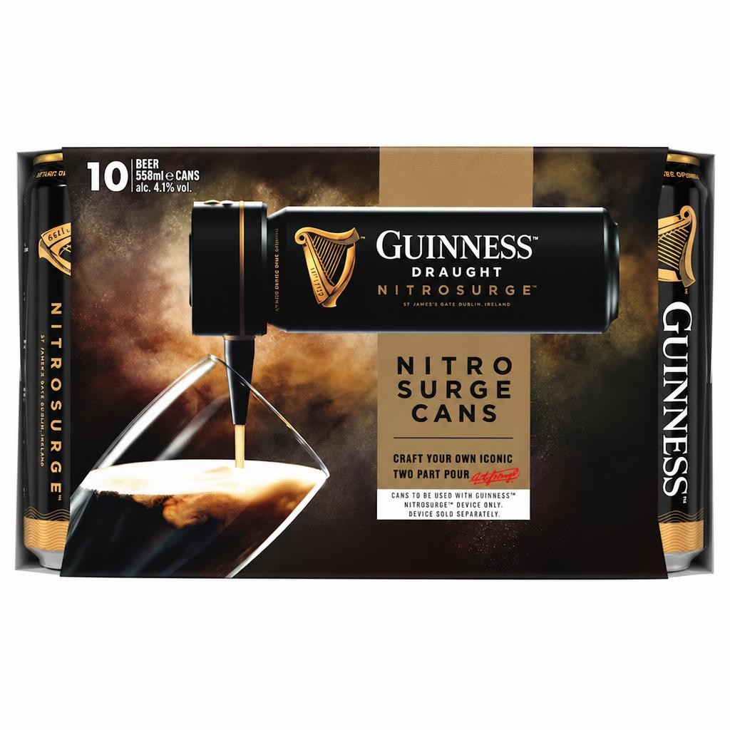 Guinness Draught Nitrosurge 10 X 558Ml