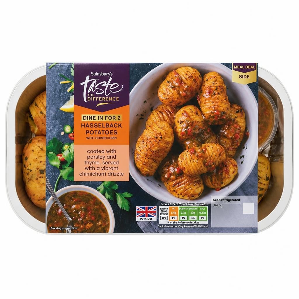 Sainsbury's 350g with Chimichurri Hasselback Potatoes, Taste the Difference