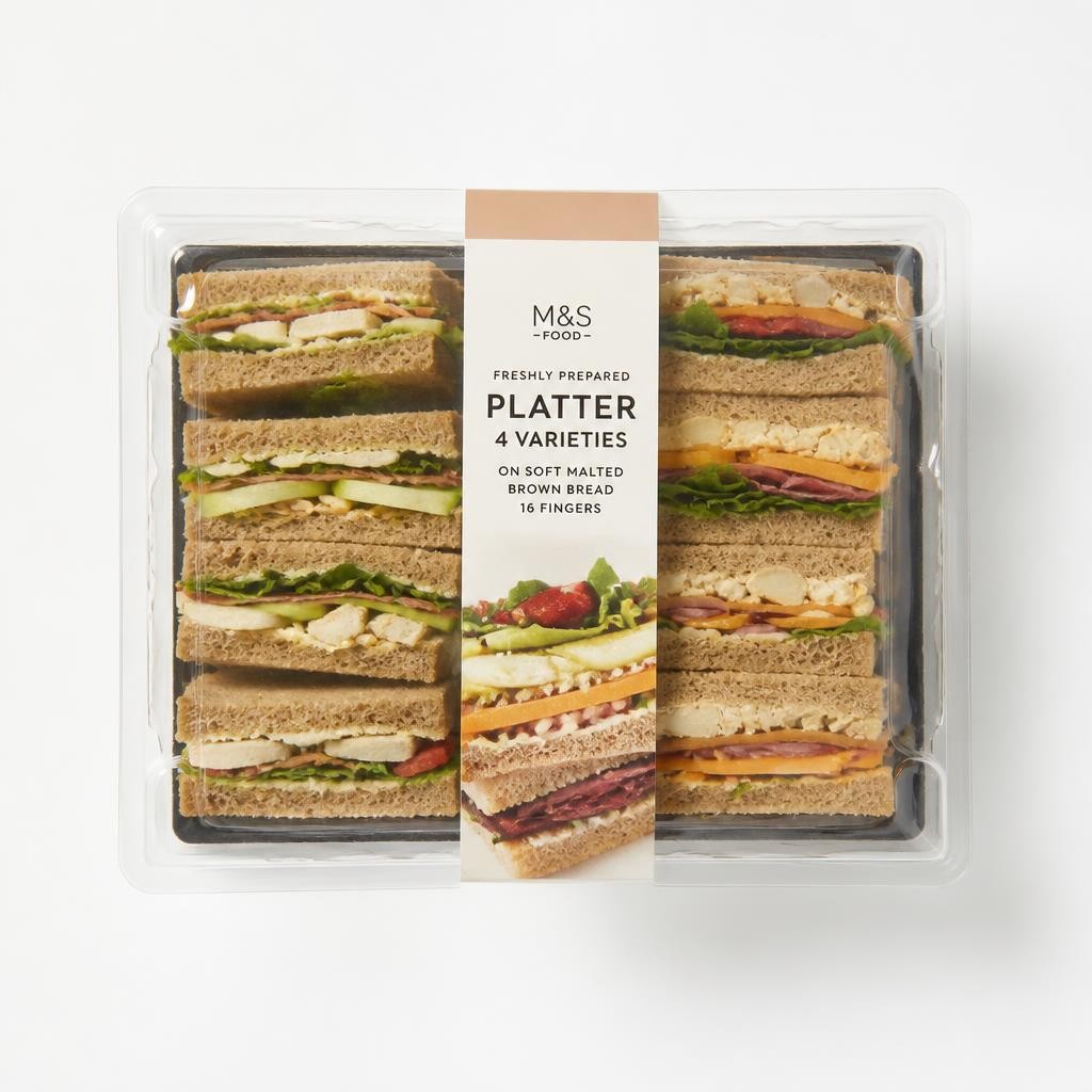 Sainsbury's Kitchen Deli Rye Sandwich Platter