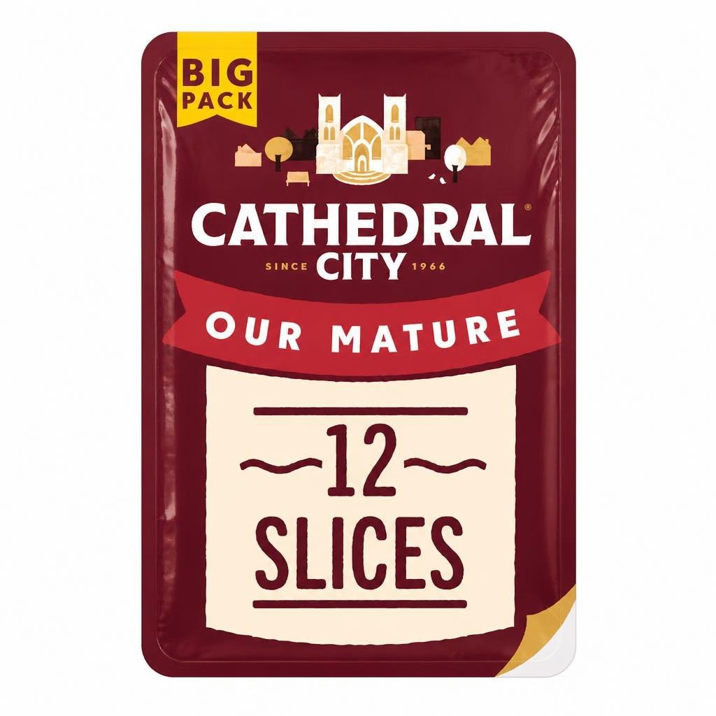 Cathedral City Our Mature Cheddar 12 Slices 250g