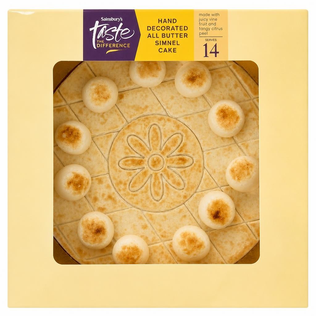Sainsbury's 854g Hand Decorated All Butter Simnel Cake, Taste the Difference