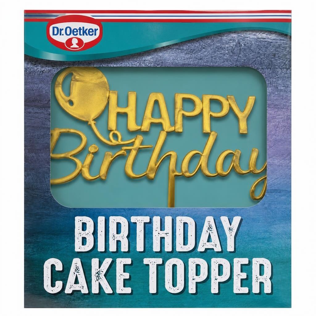Dr. Oetker Happy Birthday Cake Topper
