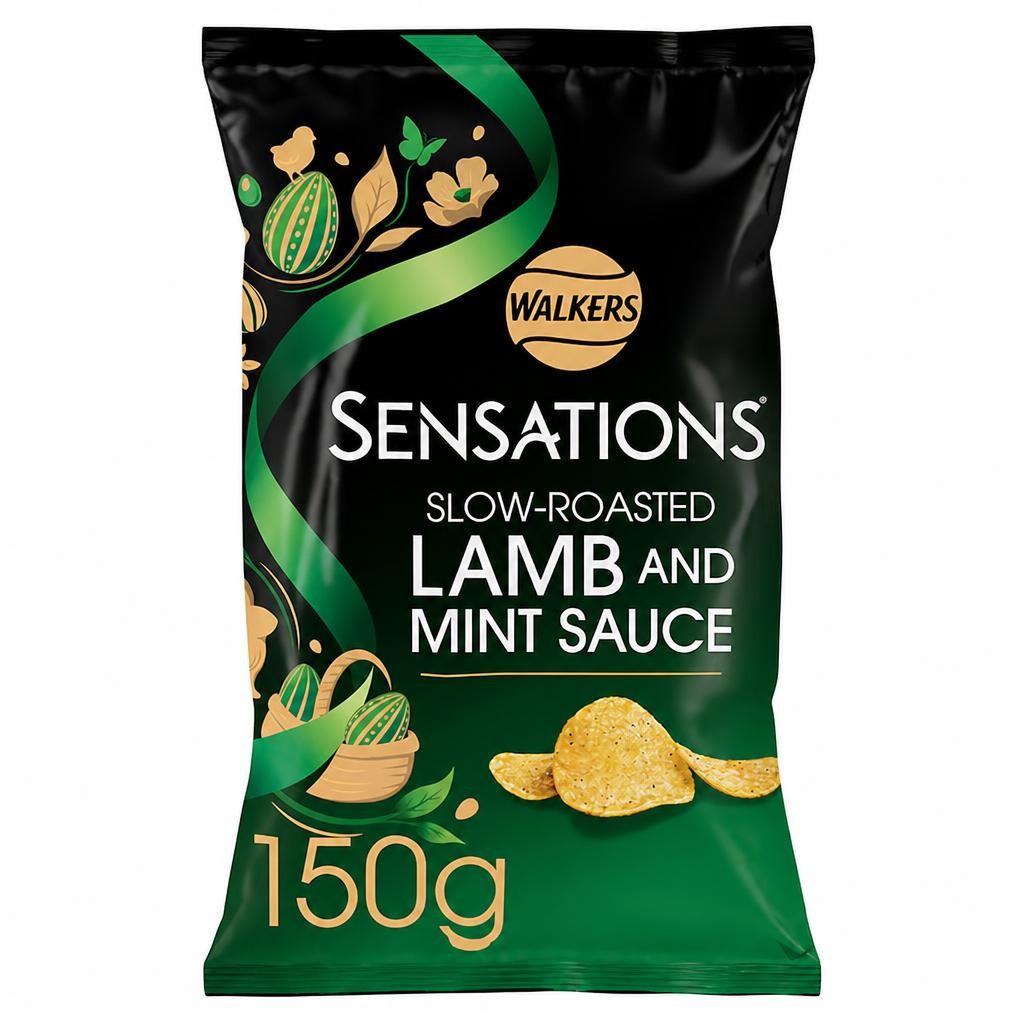 Sensations Slow Roasted Lamb & Mint Sauce Potato Crisps 150g