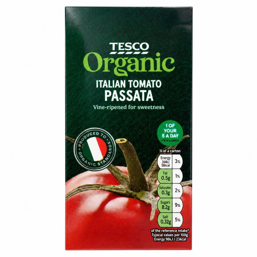 Tesco Organic Italian Passata 500G