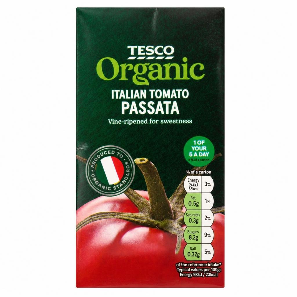Tesco Organic Italian Passata 500G