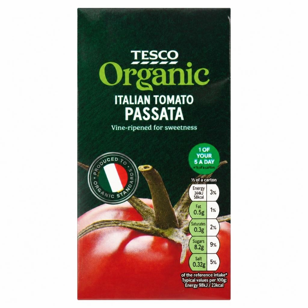 Tesco Organic Italian Passata 500G