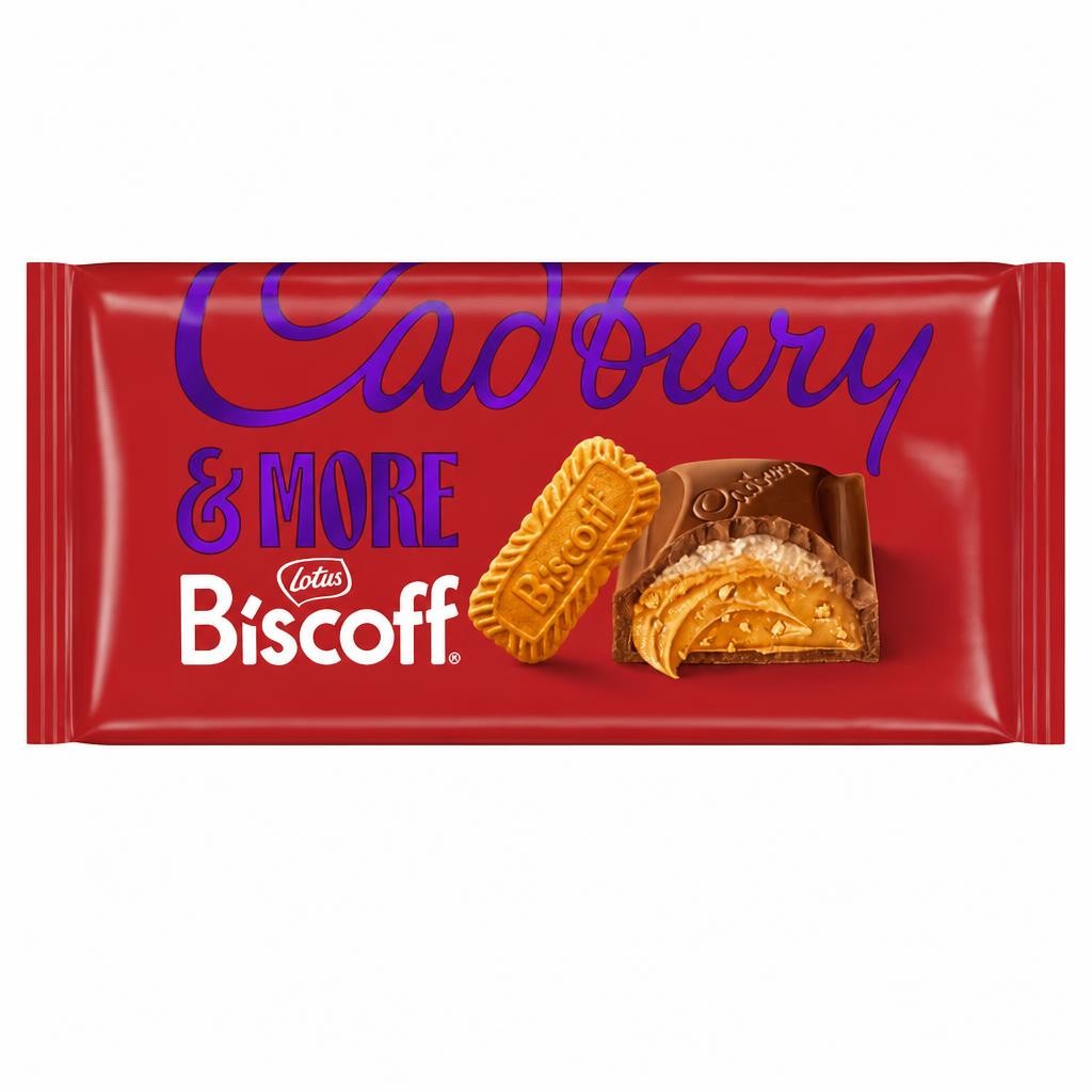 Cadbury Dairy Milk &More Lotus Biscoff Chocolate Bar 195g