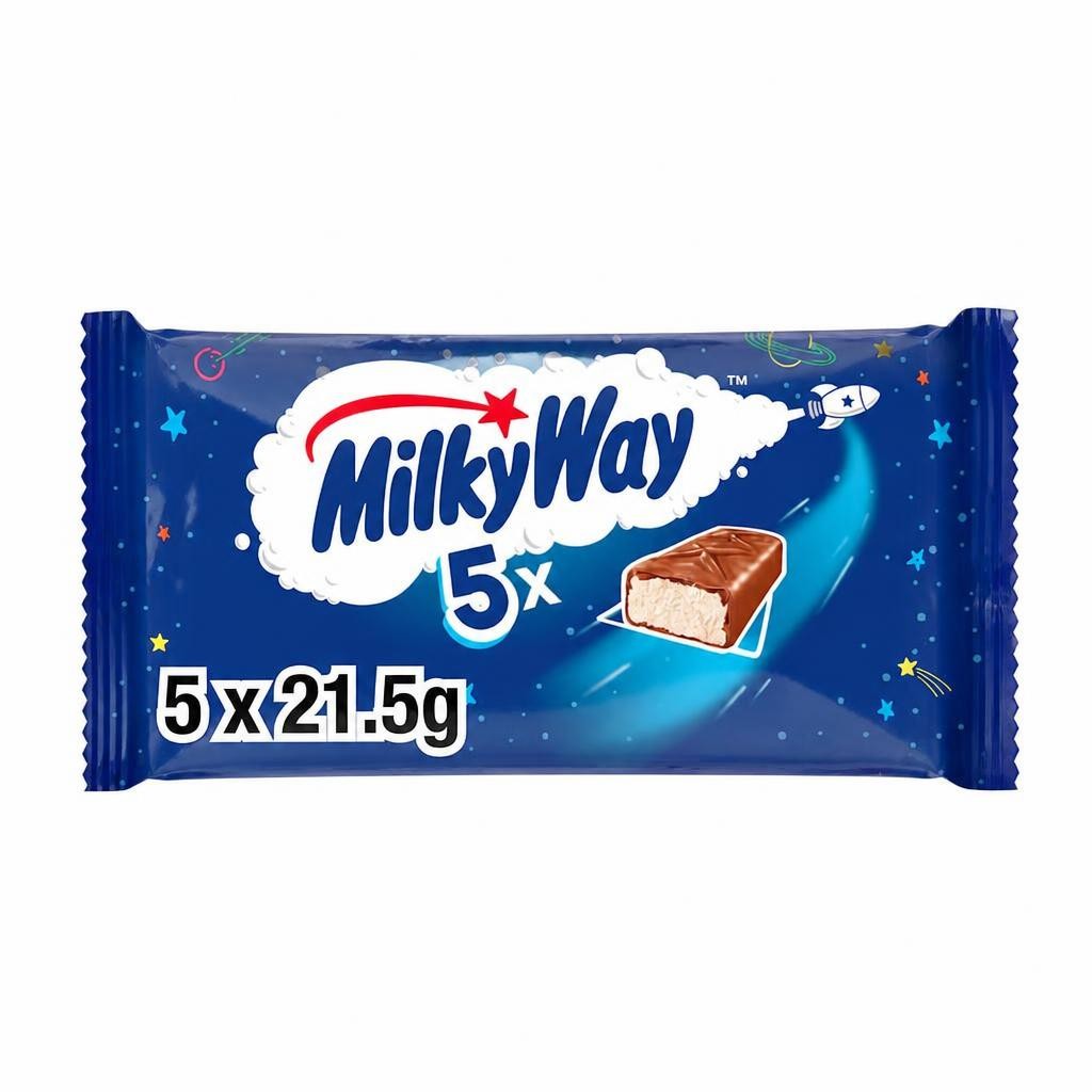 Milky Way Milk Chocolate Bars Multipack 5 x 21.5g