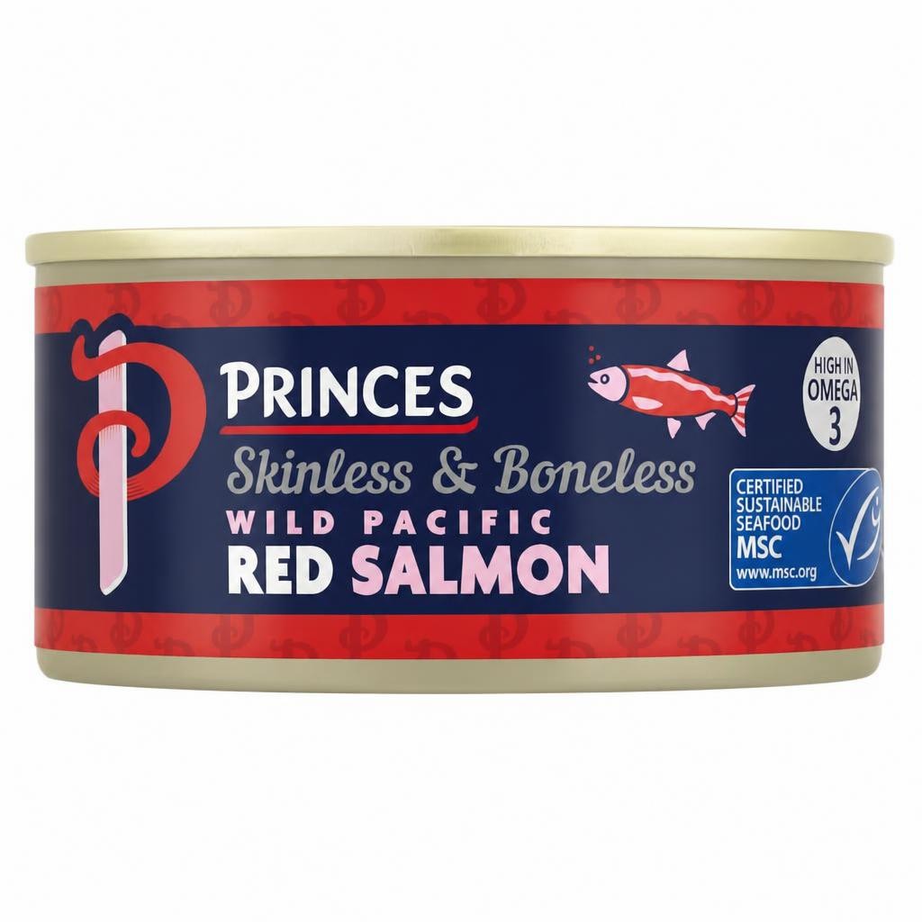 PRINCES SKINLESS & BONELESS RED SALMON 170G