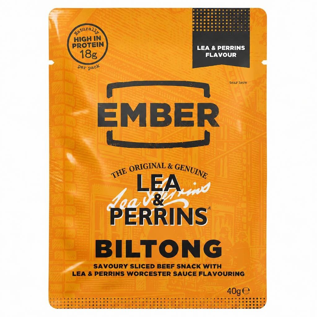Ember Lea & Perrins Beef Biltong 40g