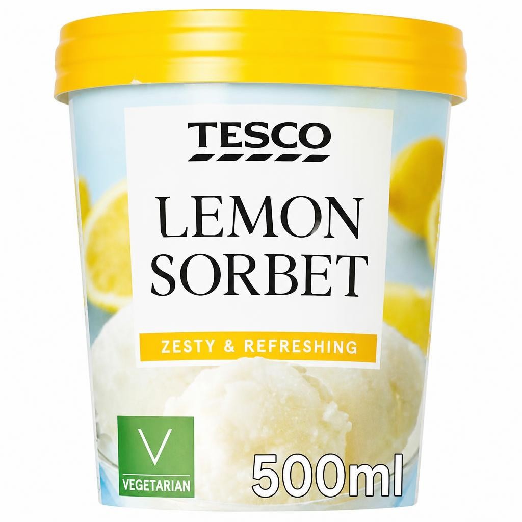 Tesco Lemon Sorbet 500Ml