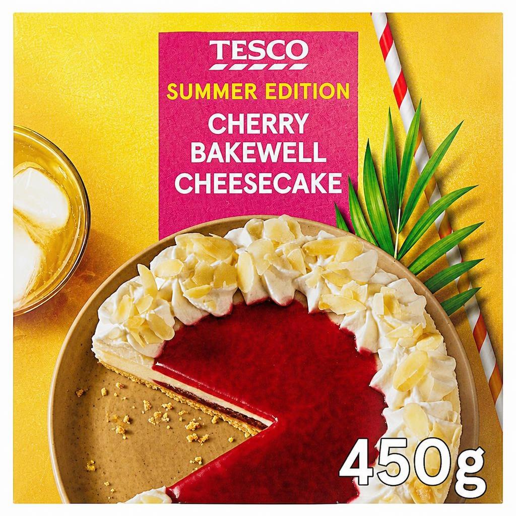 Tesco Cherry Bakewell Cheesecake 450G