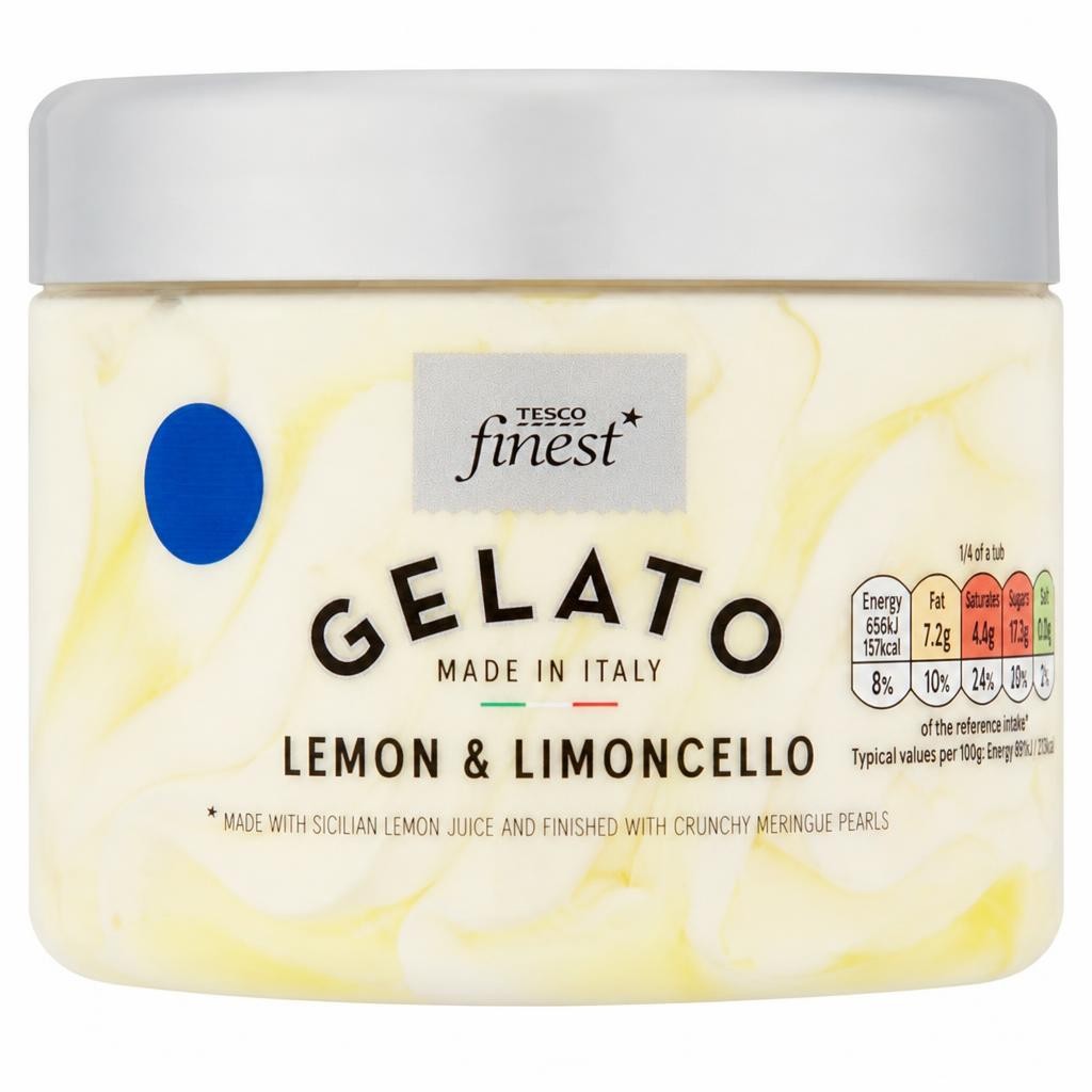 Tesco Finest Lemon & Limoncello Gelato 480ml