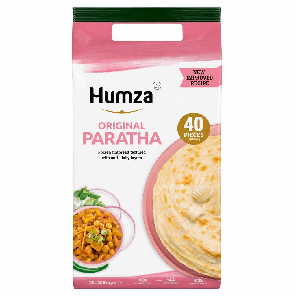 Humza Original Paratha 40 Pieces 3.2kg