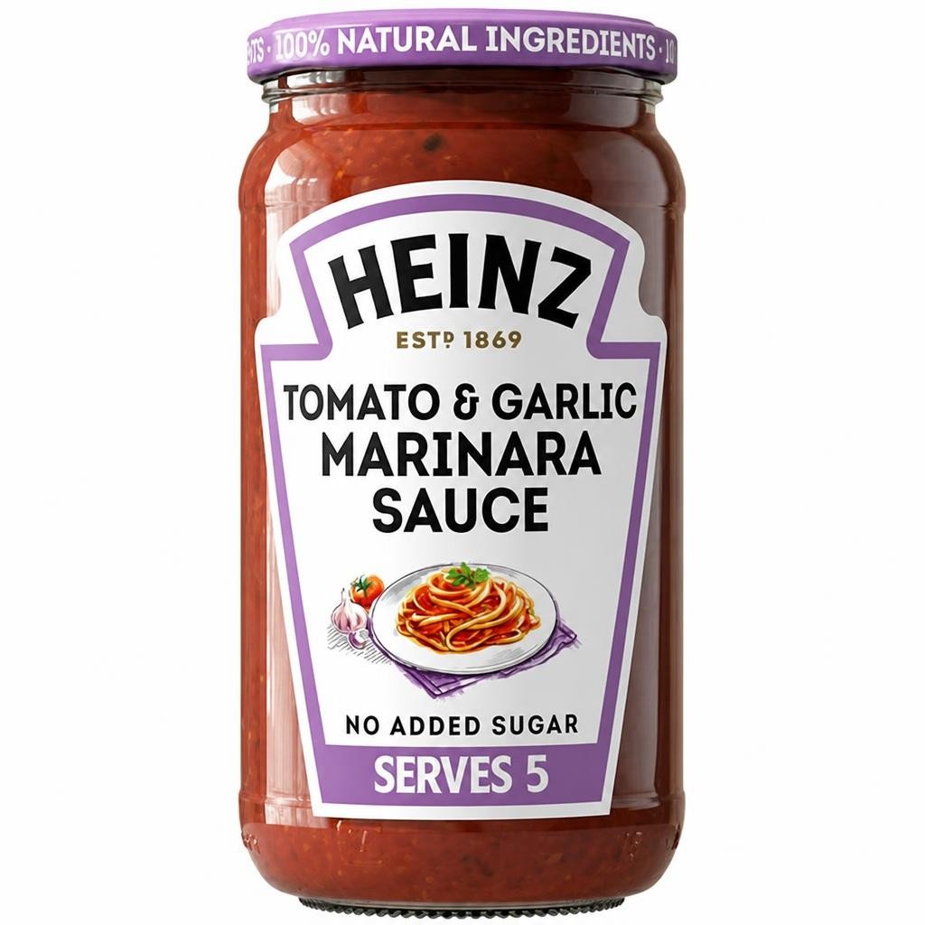 Heinz 490g Tomato & Garlic Marinara Pasta Sauce