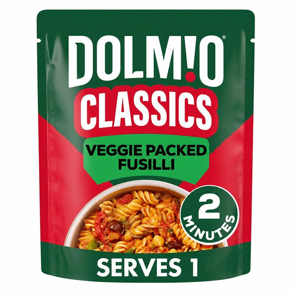 Dolmio 250g Classics Veggie Packed Fusilli Pasta Ready Meal