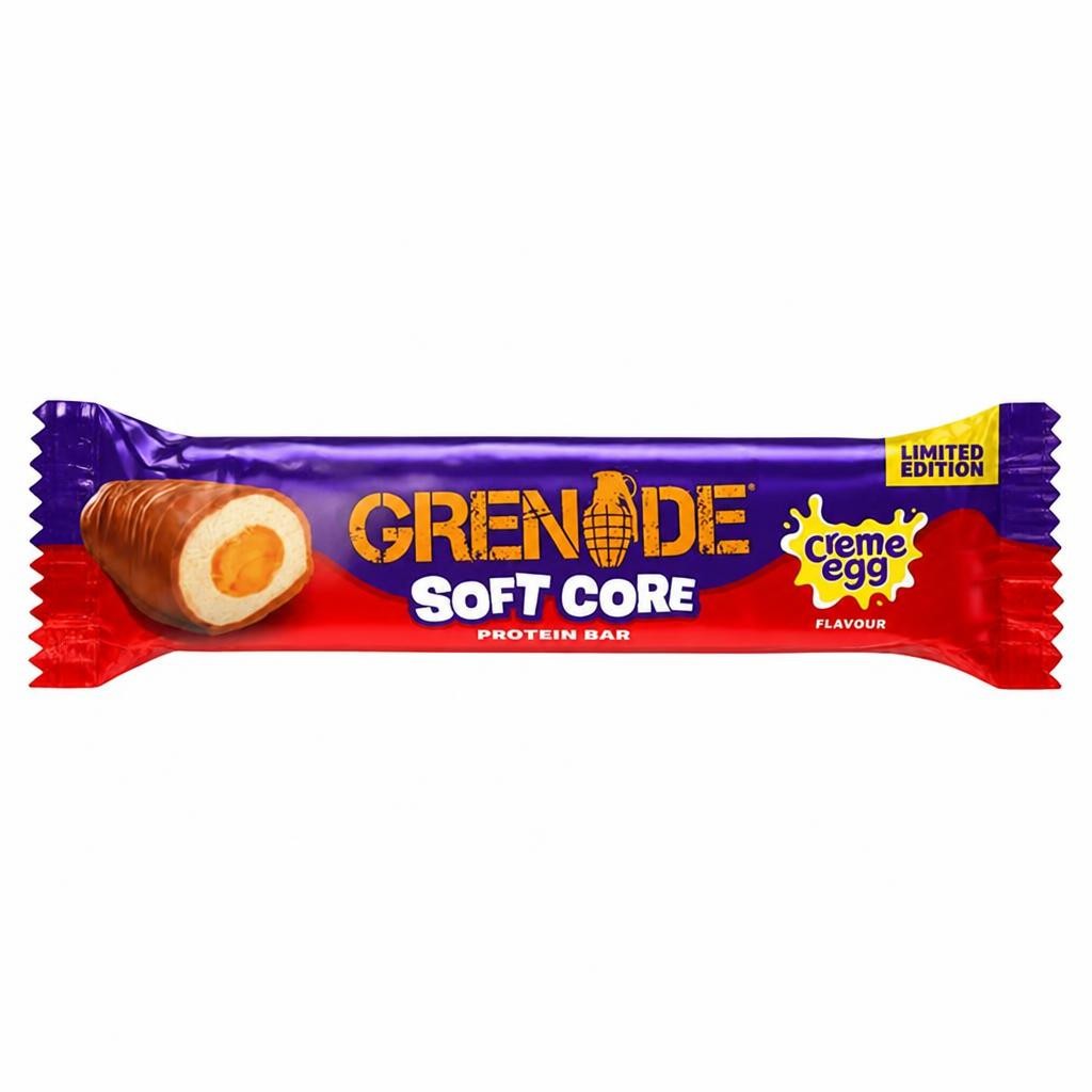 Grenade 45g Soft Core Creme Egg Flavour Protein Bar, Limited Edition