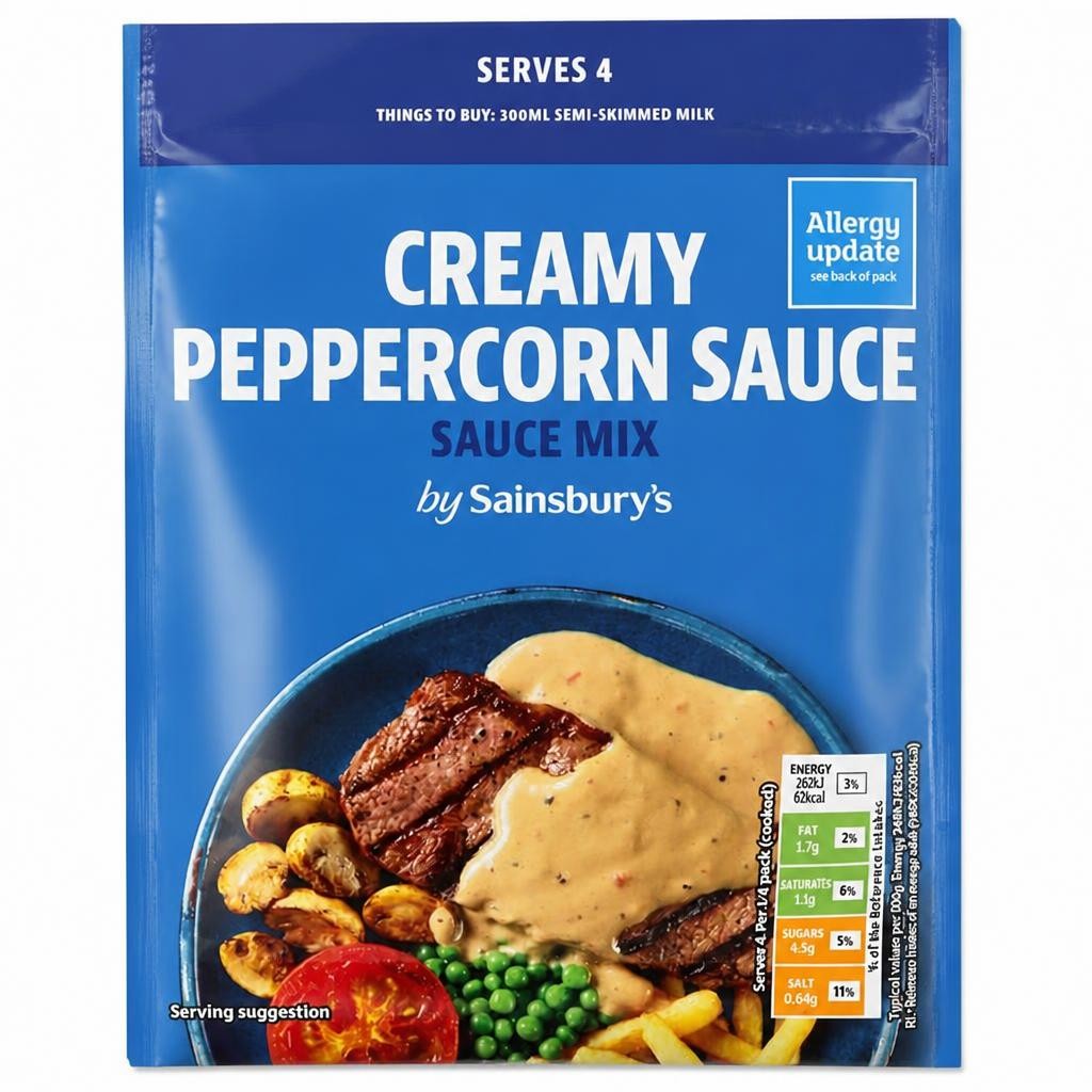 Sainsbury's 25g Creamy Peppercorn Sauce Mix