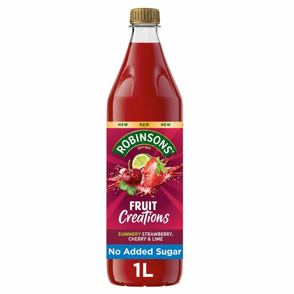 Robinsons 1L Fruit Creations Summery Strawberry, Cherry & Lime Squash