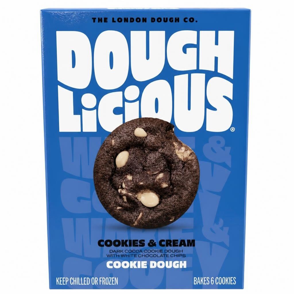 Doughlicious 6 x 34g Cookies & Cream Cookie Dough