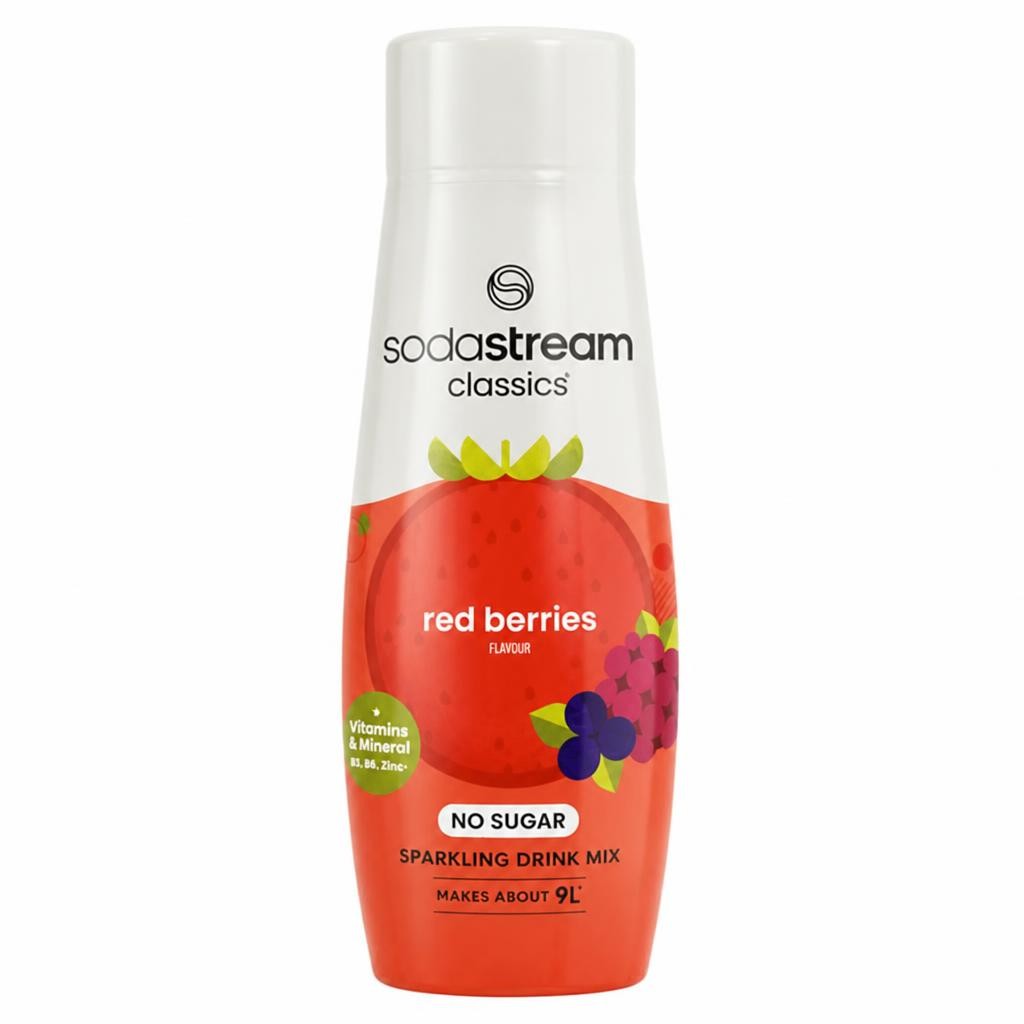 Sodastream 440ml Classics Red Berries Flavour Sparkling Drink Mix