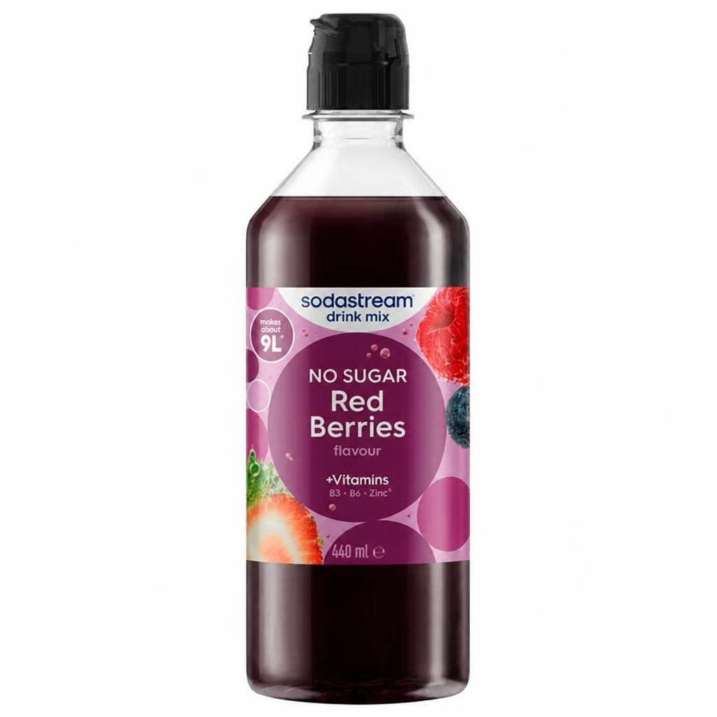 Sodastream 440ml Classics Red Berries Flavour Sparkling Drink Mix