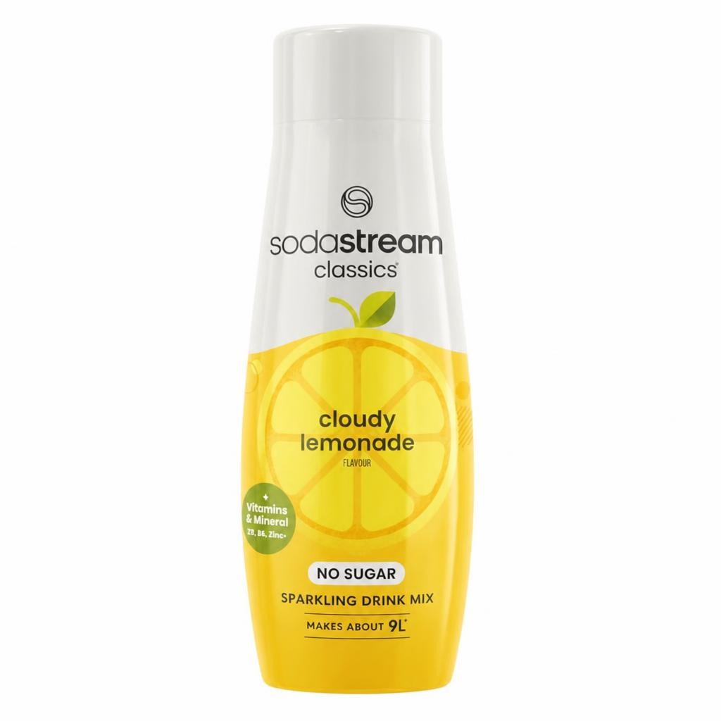 Sodastream 440ml Classics Cloudy Lemonade Flavour Sparkling Drink Mix