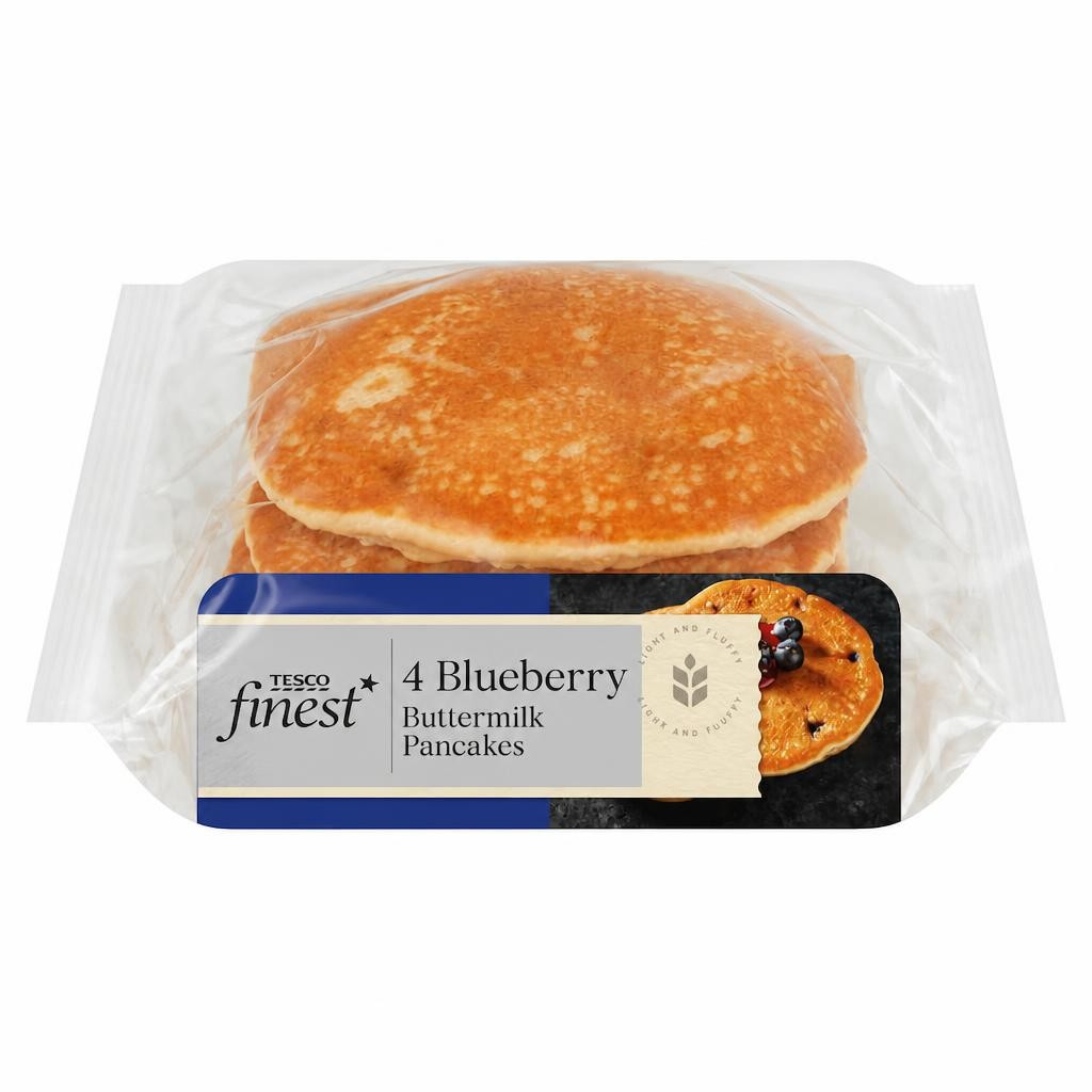 Tesco Finest Blueberry Buttermilk Pancakes 4 pack