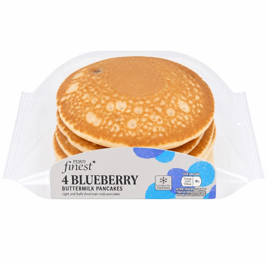 Tesco Finest Blueberry Buttermilk Pancakes 4 pack