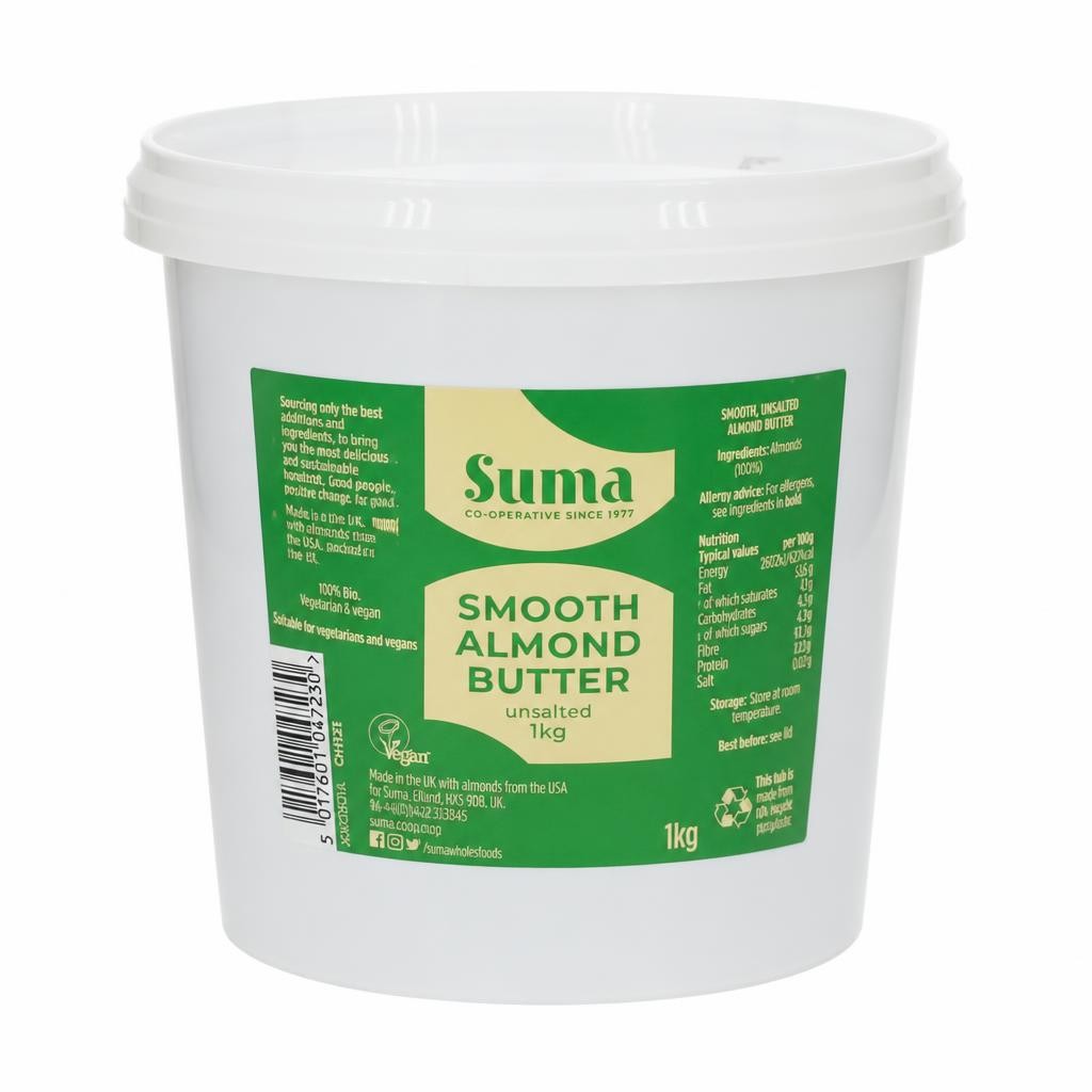 Smooth Almond Butter 1kg (Suma)