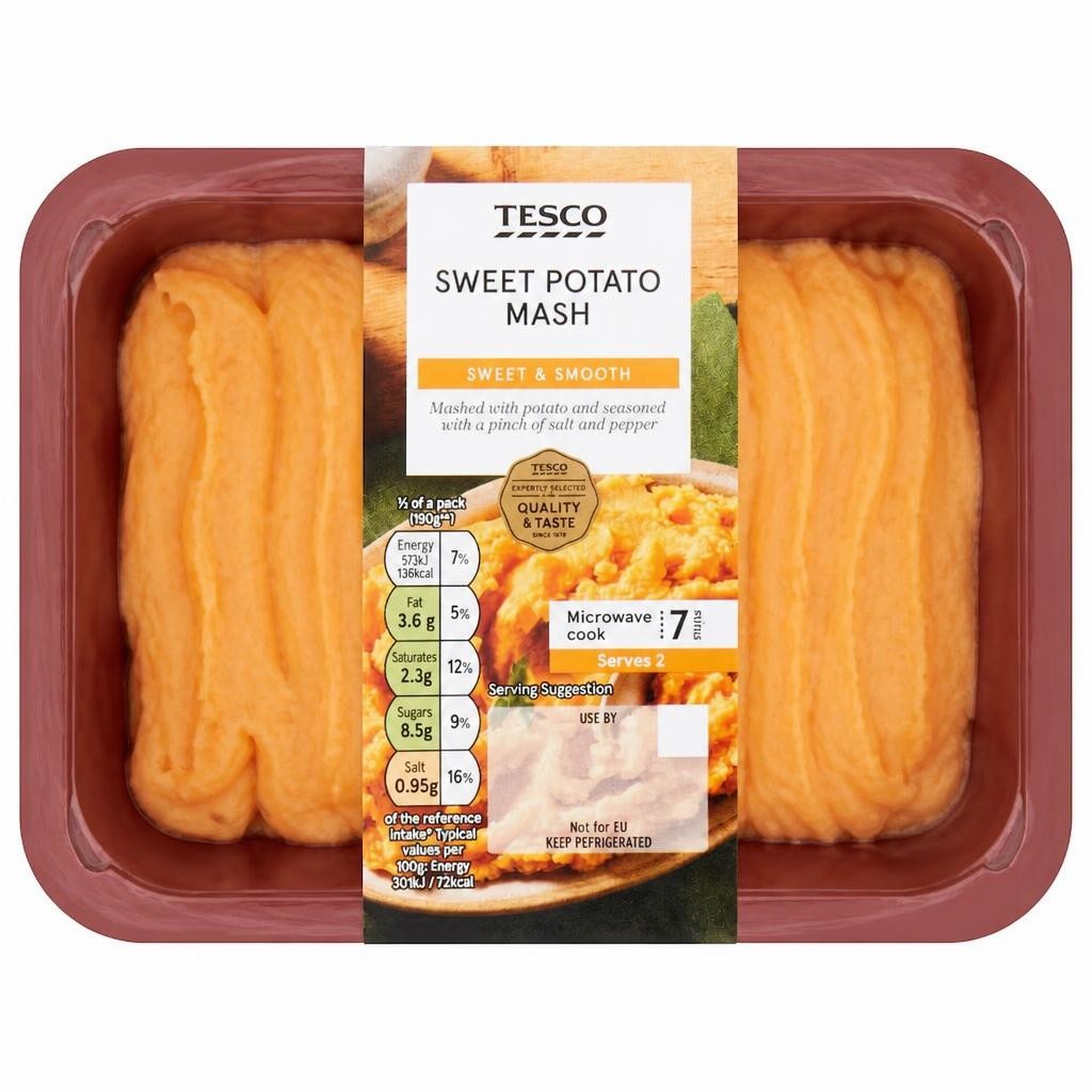 Tesco Sweet Potato Mash 400G