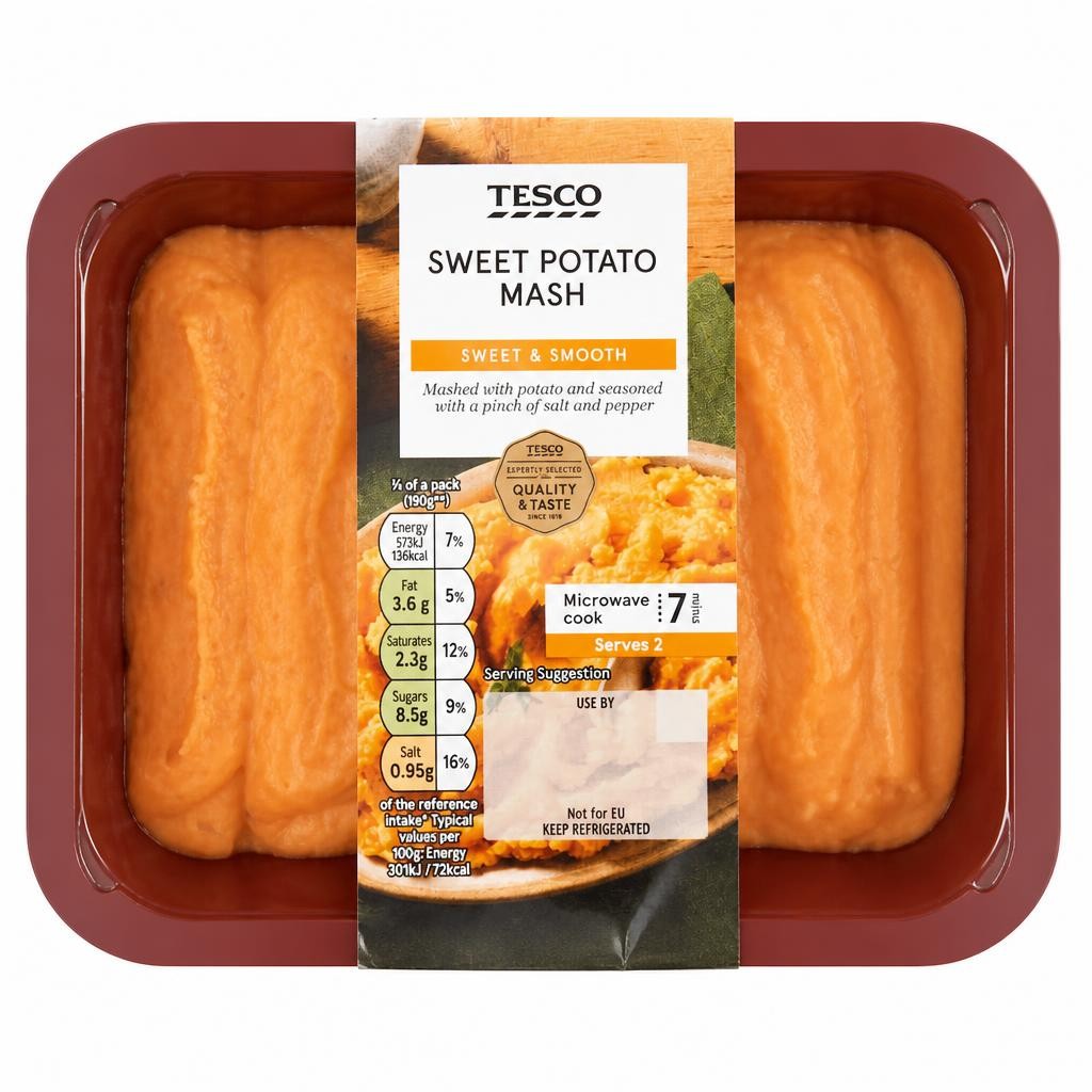 Tesco Sweet Potato Mash 400G