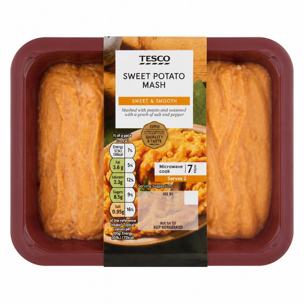 Tesco Sweet Potato Mash 400G