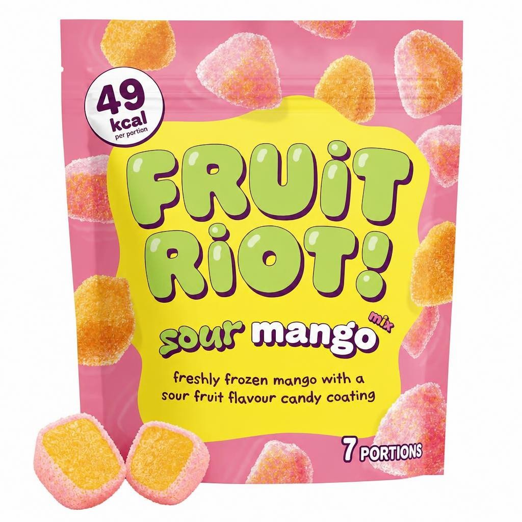 FRUIT RIOT SOUR MANGO MIX CANDY 200G