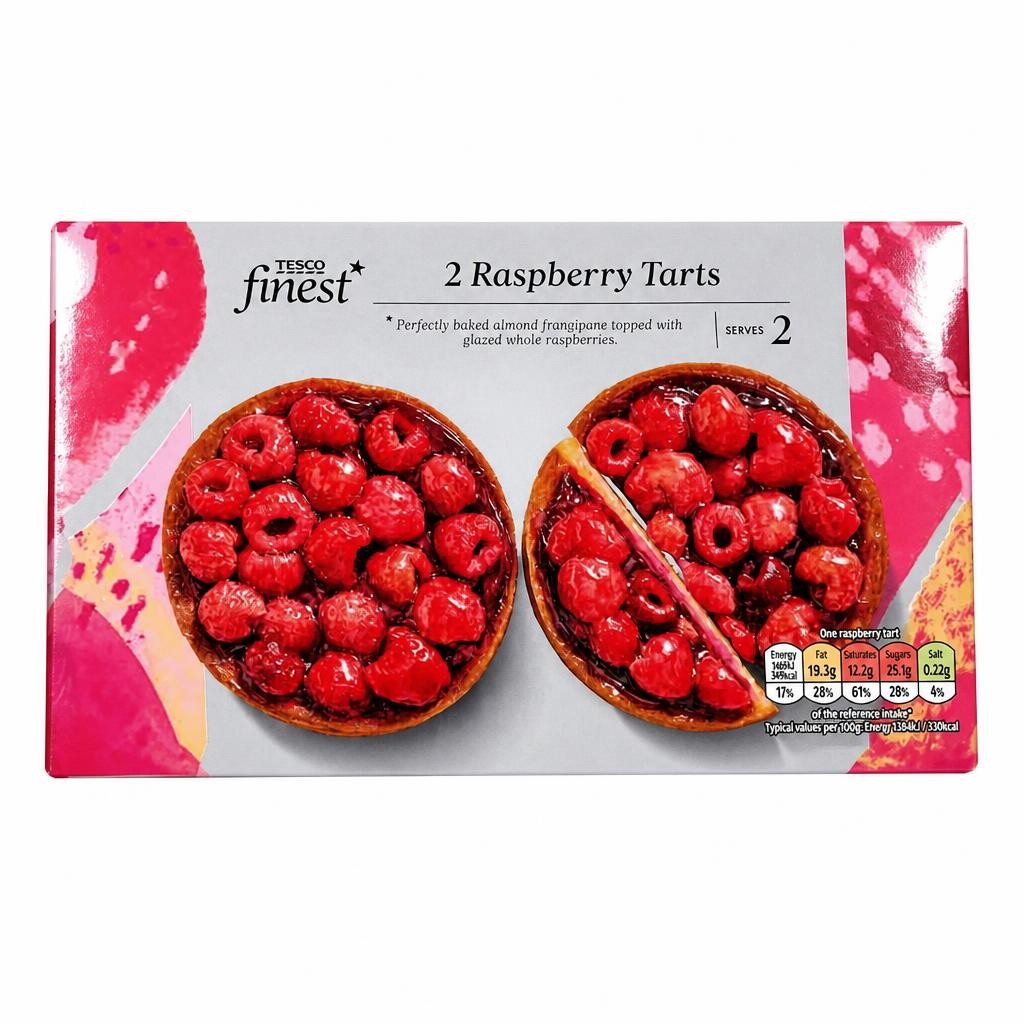 Tesco Finest 2 Raspberry Tarts 220G