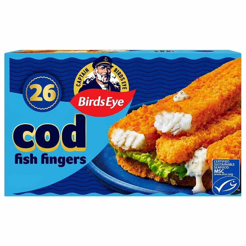 Birds Eye 26 Breaded Cod Fish Fingers 780g