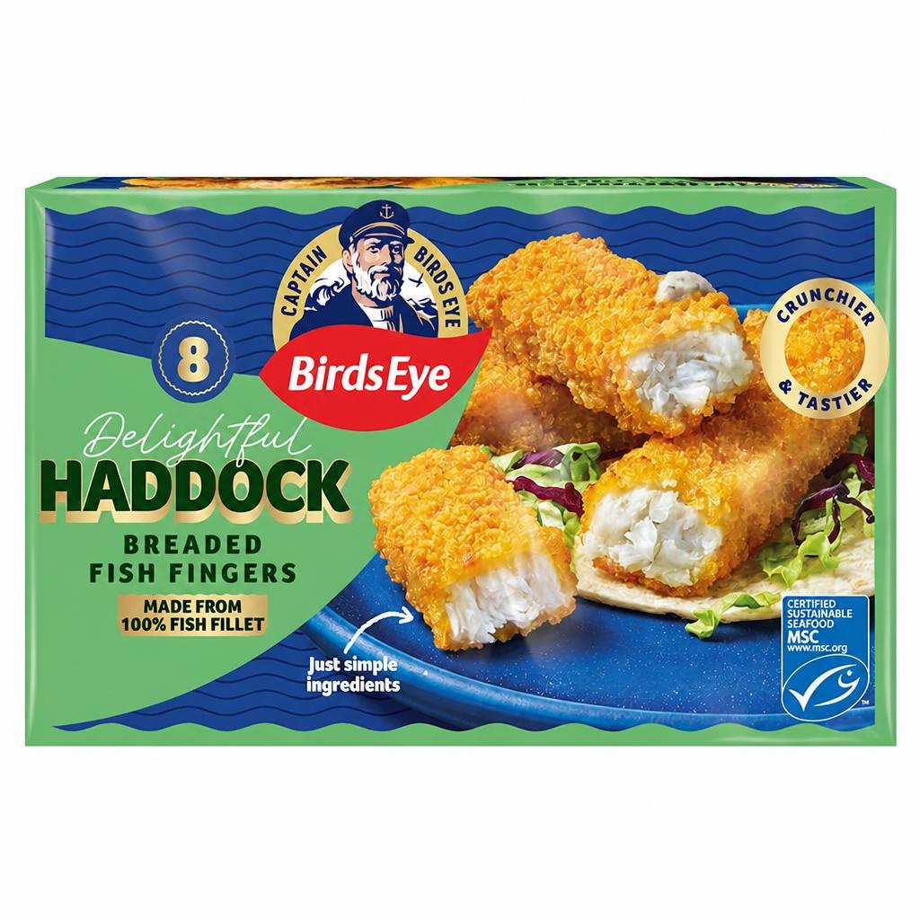 Birds Eye 8 Breaded Haddock Fish Fingers 240g