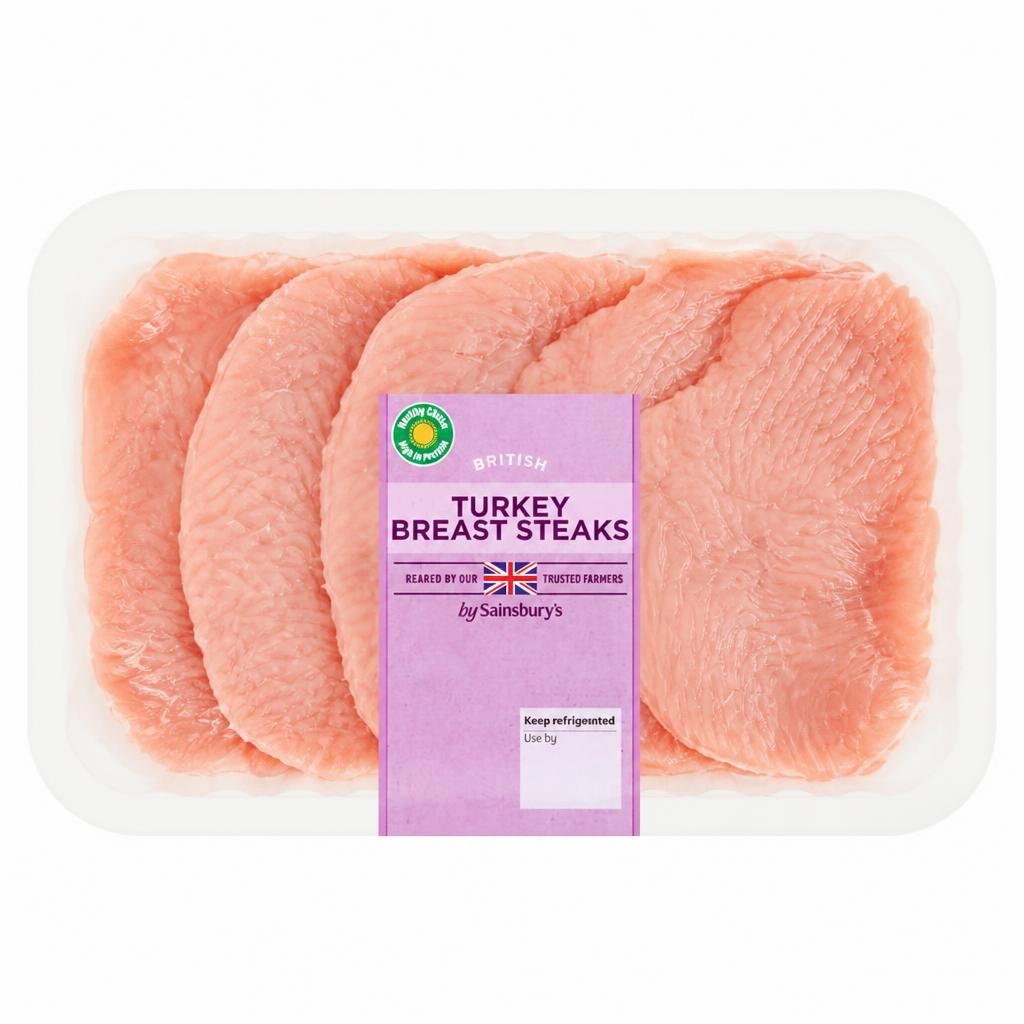 Sainsbury's British Turkey Breast Steaks 600g