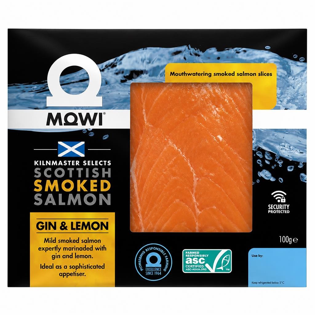 Mowi 100g Gin & Lemon  Scottish Smoked Salmon