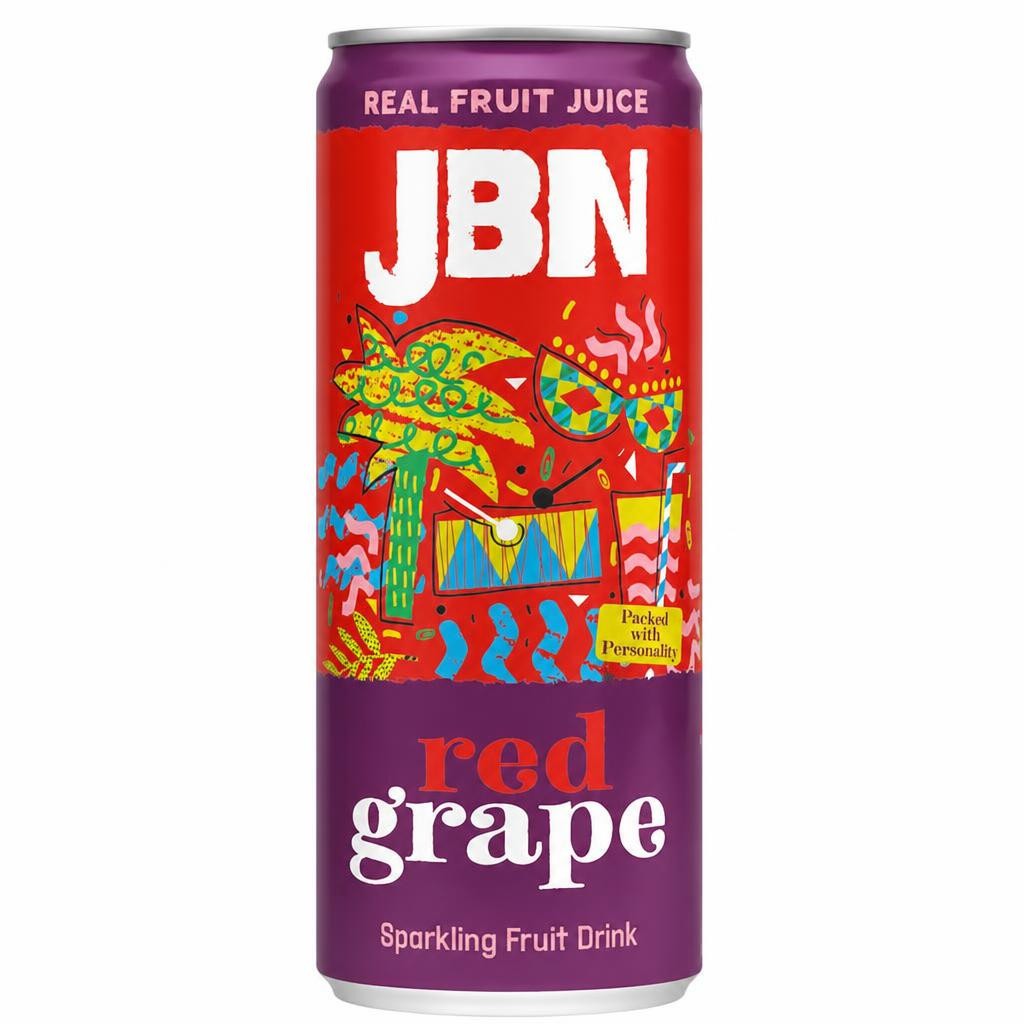 JBN Caribbean Edition, Sleek Red Grape, Gift Boxed Case of 6