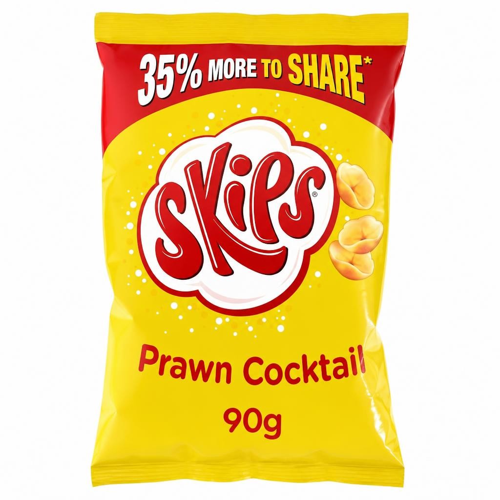 Skips Prawn Cocktail Sharing Crisps 90g