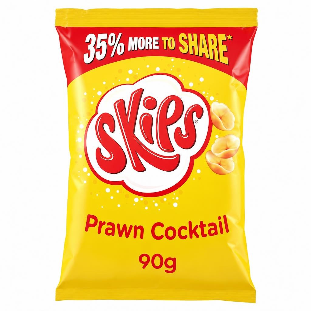 Skips Prawn Cocktail Sharing Crisps 90g