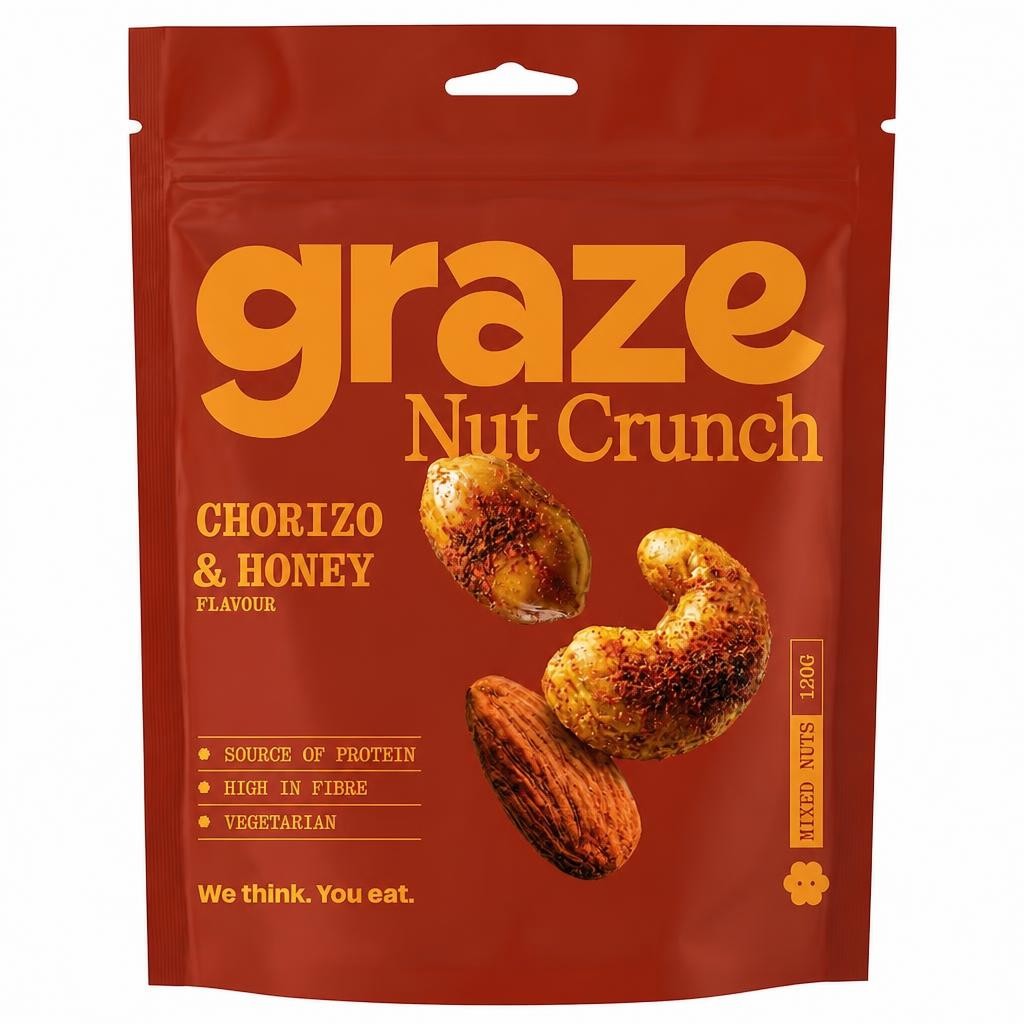 Graze Chorizo and Honey Nut Crunch 120g