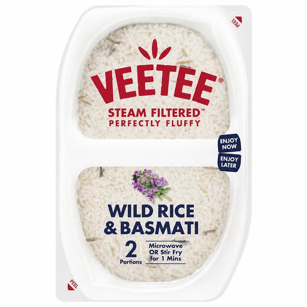 Veetee Heat & Eat Basmati & Wild Rice Pots  2 X 125g