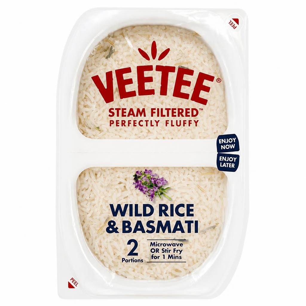 Veetee Heat & Eat Basmati & Wild Rice Pots  2 X 125g