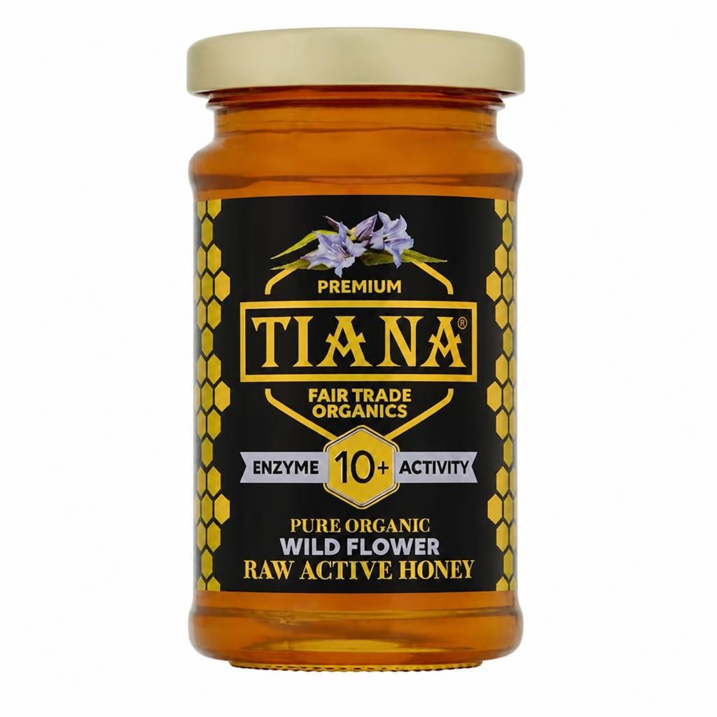 TIANA Organics Raw Active Wildflower Honey Diastase 10, 250g P2 | Bronze | Floral | 2