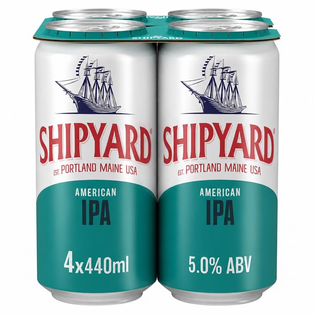 Shipyard American IPA Ale Beer Bottle 4X440ml